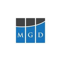 mgd-Brief-Logo-Design auf weißem Hintergrund. mgd kreatives Initialen-Buchstaben-Logo-Konzept. mgd-Briefgestaltung. vektor