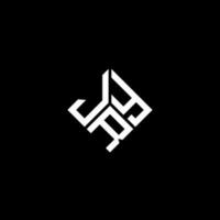 Jry-Brief-Logo-Design auf schwarzem Hintergrund. jry kreative Initialen schreiben Logo-Konzept. jry Briefgestaltung. vektor