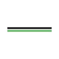 Drahtlinie grünes und schwarzes Symbol vektor