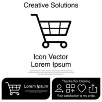 shoppingdiagram ikon eps 10 vektor