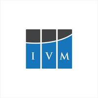 ivm brev logotyp design på vit bakgrund. ivm kreativa initialer bokstavslogotyp koncept. ivm bokstavsdesign. vektor