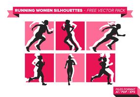 Laufen Frauen Silhouette Free Vector Pack