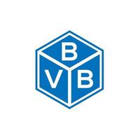 bvb brev logotyp design på svart bakgrund. bvb kreativa initialer bokstavslogotyp koncept. bvb bokstavsdesign. vektor