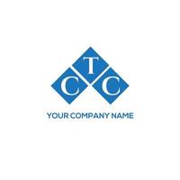 ctc brev logotyp design på vit bakgrund. ctc kreativa initialer brev logotyp koncept. ctc-bokstavsdesign. vektor