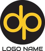 dp-Monogramm kostenloser Logo-Vektor vektor