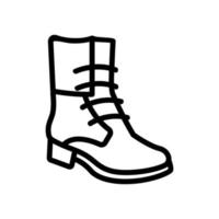 Cowboy-Stiefel-Symbol Vektor-Umriss-Illustration vektor