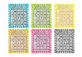 Gratis bingo kort vektor