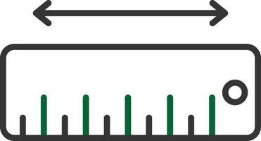 mäta linje två färg vektor
