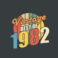 vintage best of 1982. 1982 vintage retro geburtstag vektor