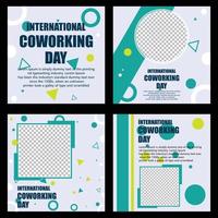 Happy International Coworking Day vektor