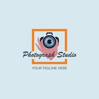Kameralinsenaugen fotografieren Studio-Logo-Design-Vorlage für Marke oder Unternehmen und andere vektor