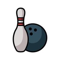 Bowling-Icon-Vektor-Design-Vorlage vektor