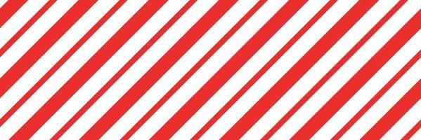christmas candy cane randigt seamless mönster. jul candycane bakgrund med röda ränder. karamell diagonaltryck. xmas traditionell inslagning textur. vektor illustration
