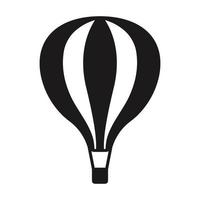 Heißluftballon oder Ballonflug flaches Symbol für Apps und Websites vektor