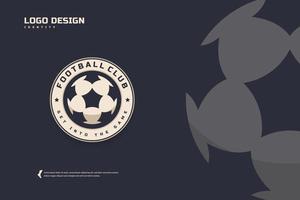 fußballclub-logo, vorlage für fußballturnier-embleme. Sportmannschaftsidentität, E-Sport-Abzeichen-Design-Vektorillustrationen vektor