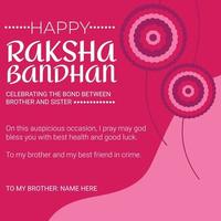 raksha banshan post design, rakhi festival gratulationskort, indisk festival raksha bandhan banner design, rakhi festival bakgrund med mandala vektor