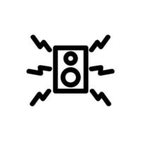 rockmusik ikon vektor. isolerade kontur symbol illustration vektor