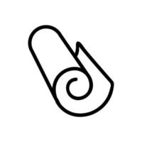 Elastische Rolle Symbol Vektor Umriss Illustration