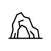 Bergkette Symbolvektor. isolierte kontursymbolillustration vektor