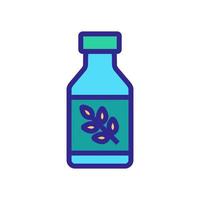 rismjölk i flaska ikon vektor kontur illustration