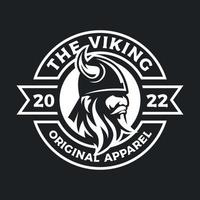 vikinglogotypen på mörkt vektor