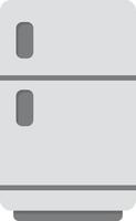 kylskåp platt gråskala vektor