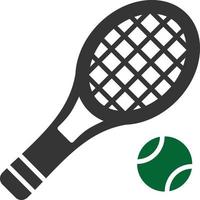 Tennis-Glyphe zweifarbig vektor