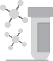 chemie flache graustufen vektor