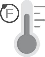 fahrenheit platt gråskala vektor