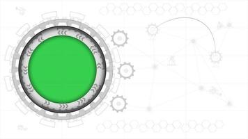 ui hi-tec-gränssnitt vit abstrakt digital teknik, högteknologi för navigationskoncept, vektorillustration vektor