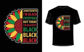 juneteenth t-shirt design vektor