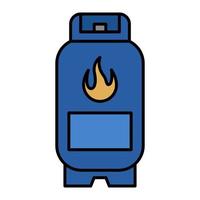 gashållare ikonen tecknad. bensin symbol vektor