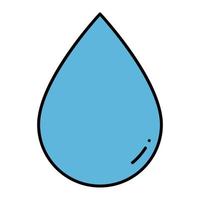 Wasser-Symbol-Cartoon. flüssiger Symbolvektor vektor