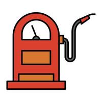 Kraftstoff-Fahrzeug-Symbol-Cartoon. Symbolvektor für Tankstelle vektor