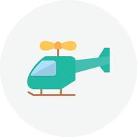 helikopter platt cirkel vektor