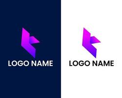 buchstabe e und f moderne logo-design-vorlage vektor