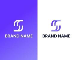 buchstabe s und f moderne logo-design-vorlage vektor