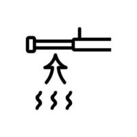 Verdunstungssymbol mit offener Haube, Vektorgrafik vektor