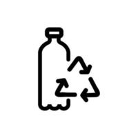 organisches Recycling des Abfallsymbolvektors. isolierte kontursymbolillustration vektor