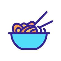 ramen ikon vektor. isolerade kontur symbol illustration vektor