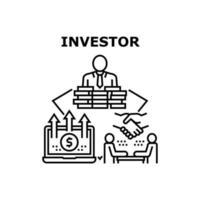 Investor Geschäftsmann Vektor Konzept Illustration