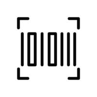 streckkoden är en ikonvektor. isolerade kontur symbol illustration vektor