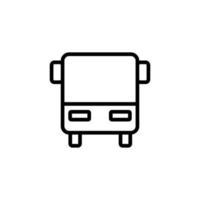 Bus-Icon-Vektor. isolierte kontursymbolillustration vektor