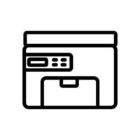 Drucker Fax elektronische Geräte Symbol Vektor Umriss Illustration