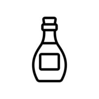 Art der Vorratsflasche Symbol Vektor Umriss Illustration