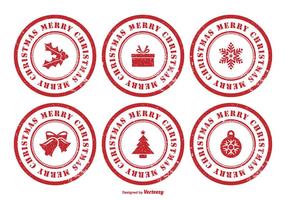 Weihnachts-Stempel-Set vektor