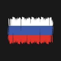 Pinsel mit russischer Flagge. Nationalflagge vektor
