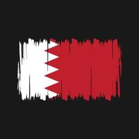 Bahrain flaggborste. National flagga vektor