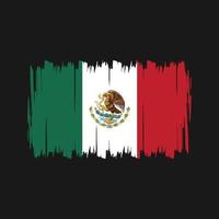 mexico flagga borste. National flagga vektor
