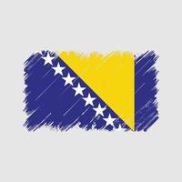 bosniens flagga penseldrag. National flagga vektor